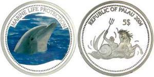 5 Dollar Palau 銀 