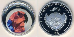 5 Dollar Palau 銀 