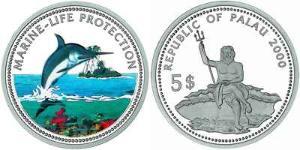 5 Dollar Palau 銀 