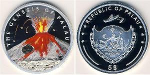 5 Dollar Palau 銀 
