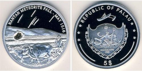 5 Dollar Palau 銀 