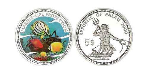 5 Dollar Palau 銀 