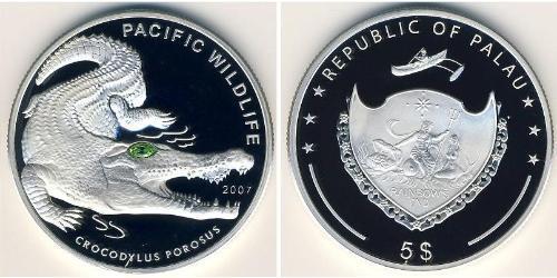 5 Dollar Palau 銀 