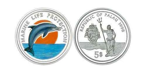 5 Dollar Palau 銀 