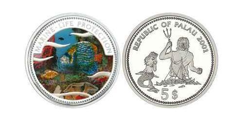 5 Dollar Palau 銀 