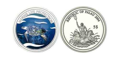 5 Dollar Palau 銀 