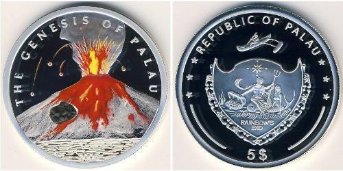 5 Dollar Palau 銀 