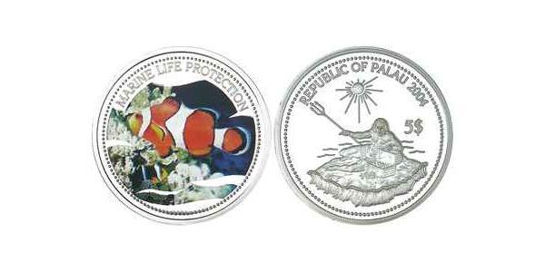 5 Dollar Palau 銀 