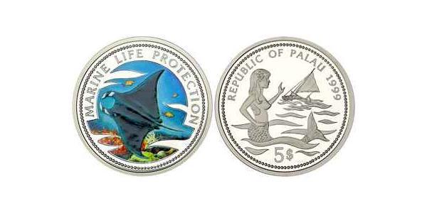 5 Dollar Palau 銀 