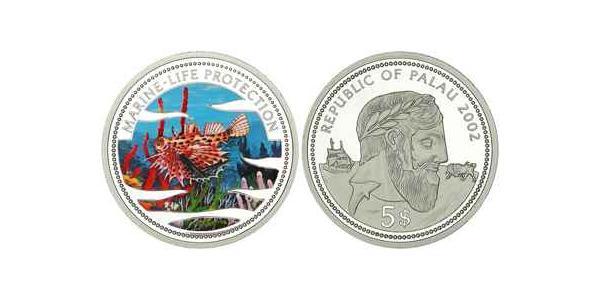 5 Dollar Palau 銀 