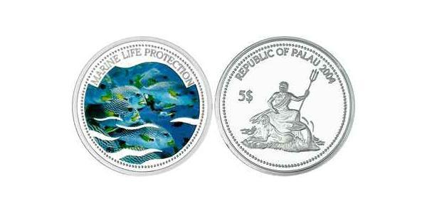 5 Dollar Palau 銀 