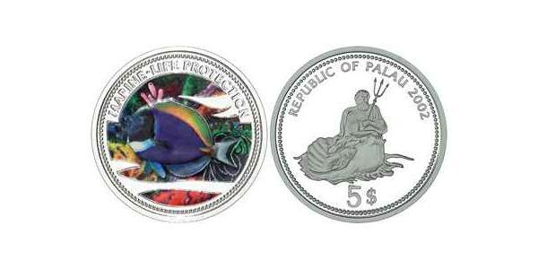 5 Dollar Palau 銀 