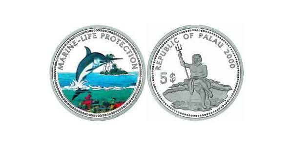 5 Dollar Palau 銀 