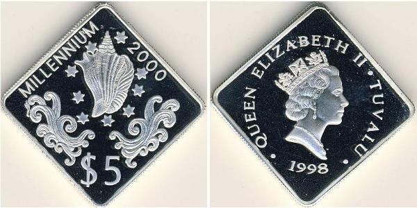 5 Dollar Tuvalu 銀 