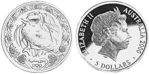 5 Dollar 澳大利亚 銀 伊丽莎白二世 (1926-2022)