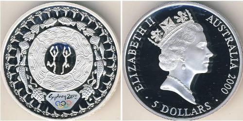 5 Dollar 澳大利亚 銀 伊丽莎白二世 (1926-2022)