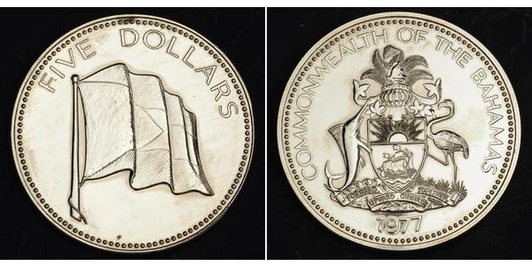 5 Dollar Bahamas 銅/镍 