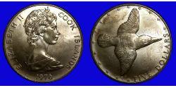 5 Dollar Cook Islands 镍/銅 伊丽莎白二世 (1926-2022)