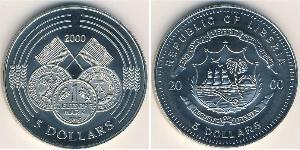 5 Dollar Liberia 銅/镍 