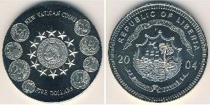 5 Dollar Liberia 銅/镍 
