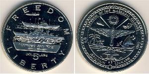 5 Dollar Marshall Islands 銅/镍 