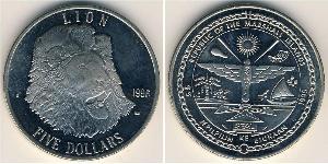 5 Dollar Marshall Islands 銅/镍 