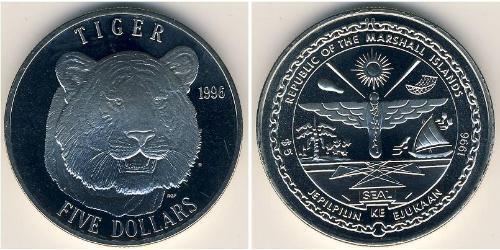 5 Dollar Marshall Islands 銅/镍 