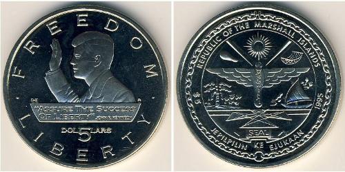 5 Dollar Marshall Islands 銅/镍 