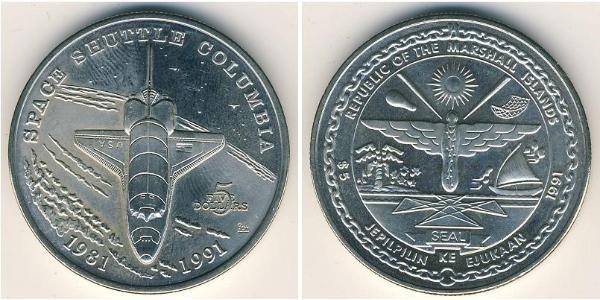 5 Dollar Marshall Islands 銅/镍 