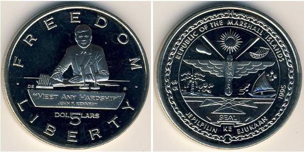 5 Dollar Marshall Islands 銅/镍 