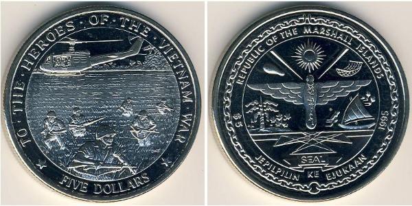 5 Dollar Marshall Islands 銅/镍 