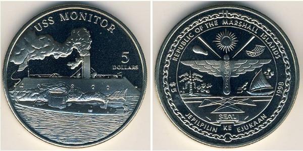 5 Dollar Marshall Islands 銅/镍 