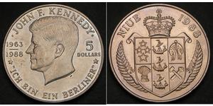 5 Dollar Niue 銅/镍 