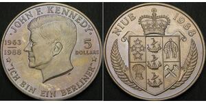 5 Dollar Niue 銅/镍 