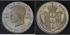 5 Dollar Niue 銅/镍 