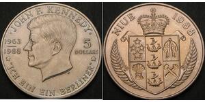 5 Dollar Niue 銅/镍 