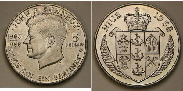 5 Dollar Niue 銅/镍 