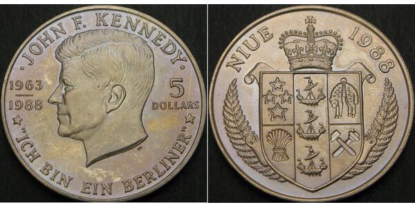 5 Dollar Niue 銅/镍 