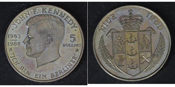 5 Dollar Niue 銅/镍 