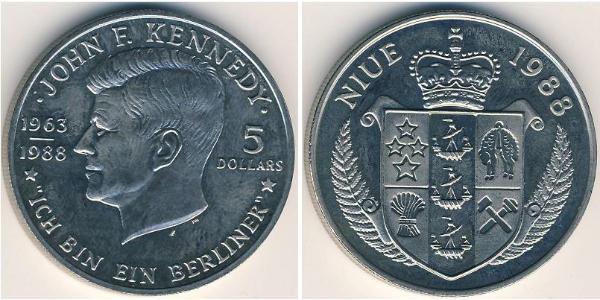 5 Dollar Niue 銅/镍 