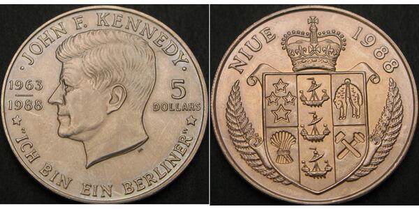 5 Dollar Niue 銅/镍 