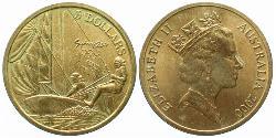 5 Dollaro Australia (1939 - ) Alluminio/Bronzo Elisabetta II (1926-2022)