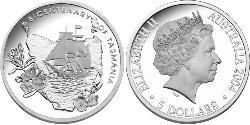 5 Dollaro Australia (1939 - ) Argento 