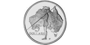 5 Dollaro Australia (1939 - ) Argento 