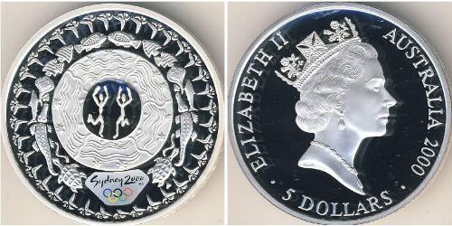 5 Dollaro Australia (1939 - ) Argento Elisabetta II (1926-2022)