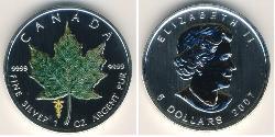 5 Dollaro Canada Argento 