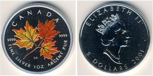 5 Dollaro Canada Argento 