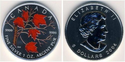 5 Dollaro Canada Argento 