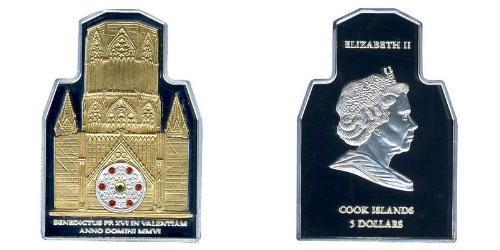 5 Dollaro Isole Cook Argento 