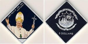 5 Dollaro Liberia Argento 